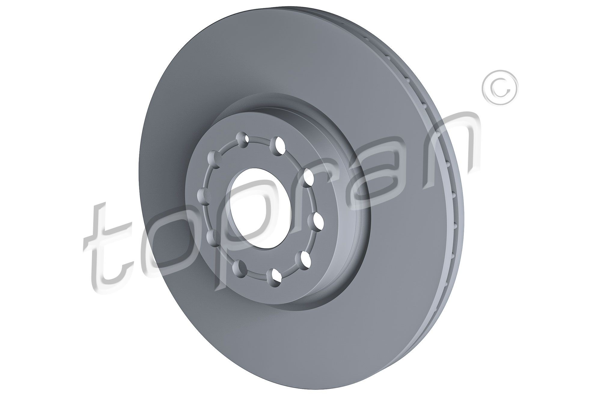 TOPRAN 110 073: Piduriketas Esisild, Ø: 312mm, õhutusega, Ø: 312mm, kaetud