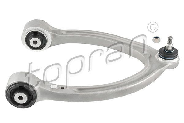 TOPRAN 408 351: Bras de suspension Essieu avant droit, supérieur, Aluminium, avec rotule de suspension, avec support en caoutchouc, avec écrou