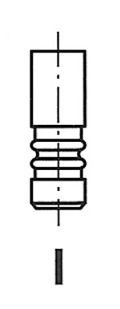 FRECCIA R6368/SCR: Indsugningsventil Forkromet ventilstav