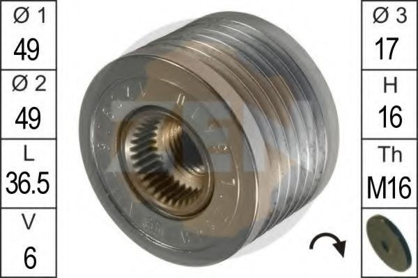 ERA 219031: Alternator - sprzęgło jednokierunkowe