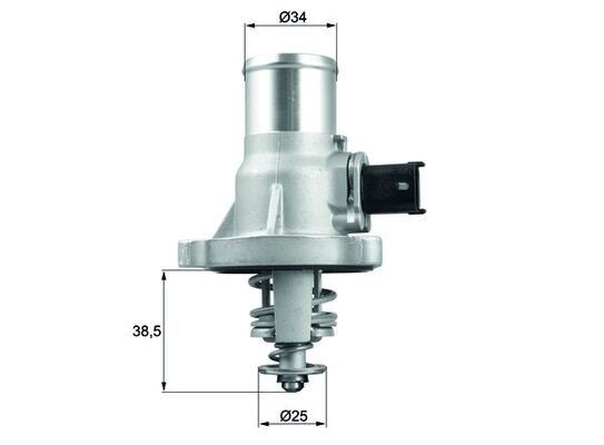 MAHLE ORIGINAL TM 41 105: Termostat, lichid racire 105°C, cu etansare