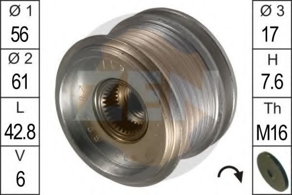 ERA 219009: Alternator - sprzęgło jednokierunkowe