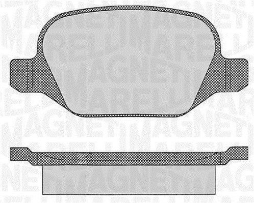 MAGNETI MARELLI 363916060109: Fékbetét készlet, tárcsafék