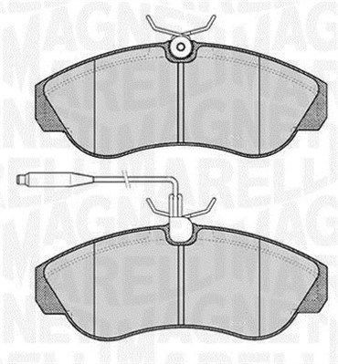 MAGNETI MARELLI 363916060184: Fékbetét készlet, tárcsafék