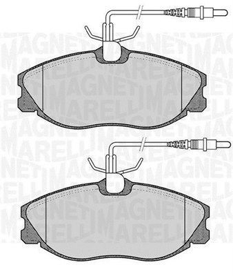 MAGNETI MARELLI 363916060202: Fékbetét készlet, tárcsafék