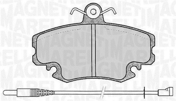 MAGNETI MARELLI 363916060203: Fékbetét készlet, tárcsafék