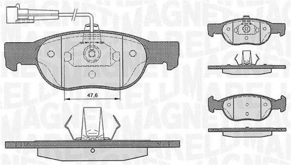 MAGNETI MARELLI 363916060222: Bremseklodser