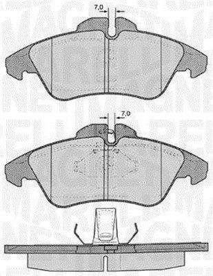 MAGNETI MARELLI 363916060504: Piduriklotsid
