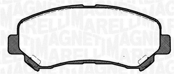 MAGNETI MARELLI 363916060351: Kit pastiglie freni