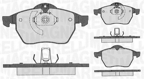 MAGNETI MARELLI 363916060360: Sada brzdových destiček, kotoučová brzda