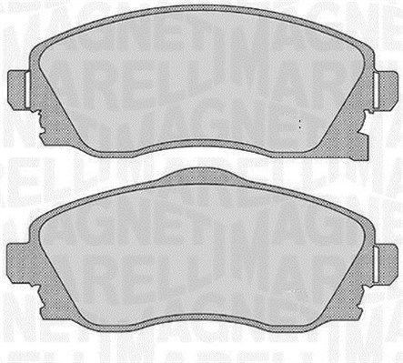 MAGNETI MARELLI 363916060551: Fékbetét készlet, tárcsafék