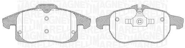 MAGNETI MARELLI 363916060369: Fékbetét készlet, tárcsafék