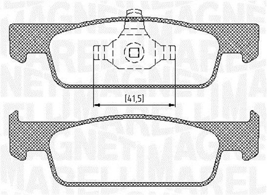 MAGNETI MARELLI 363916060717: Bromsbelägg