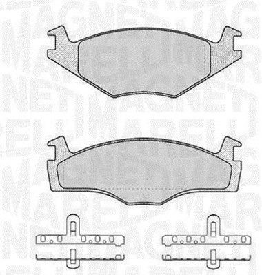 MAGNETI MARELLI 363916060392: Sada brzdových destiček, kotoučová brzda