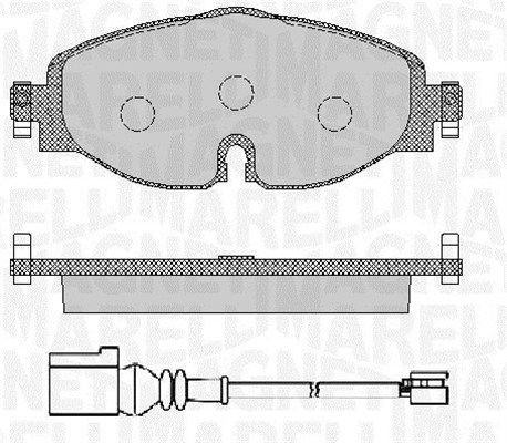 MAGNETI MARELLI 363916060715: Piduriklotsid