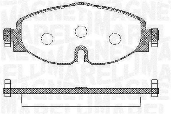 MAGNETI MARELLI 363916060716: Piduriklotsid