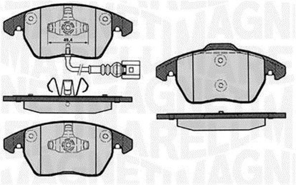 MAGNETI MARELLI 363916060657: Fékbetét készlet, tárcsafék