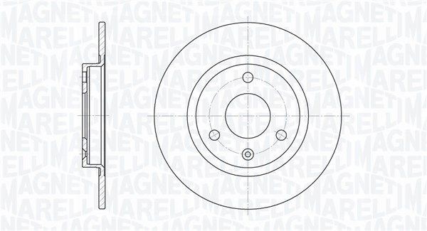 MAGNETI MARELLI 361302040173: Δισκόπλακα Ø: 238mm, πλήρες, Ø: 238mm