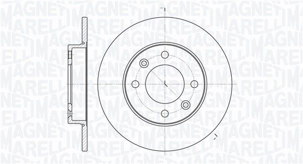 MAGNETI MARELLI 361302040111: Δισκόπλακα Ø: 247mm, πλήρες, Ø: 247mm
