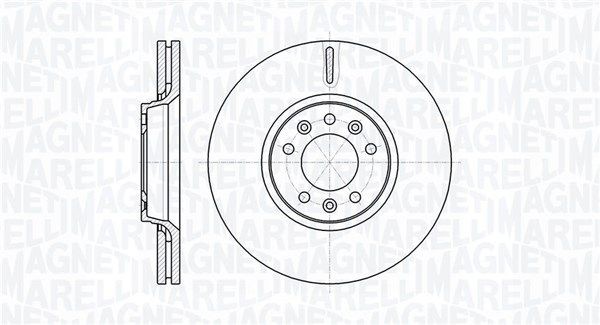 MAGNETI MARELLI 361302040114: Piduriketas Ø: 304mm, sisemine õhutus, Ø: 304mm