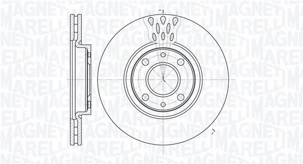 MAGNETI MARELLI 361302040238: Piduriketas Ø: 257mm, sisemine õhutus, Ø: 257mm