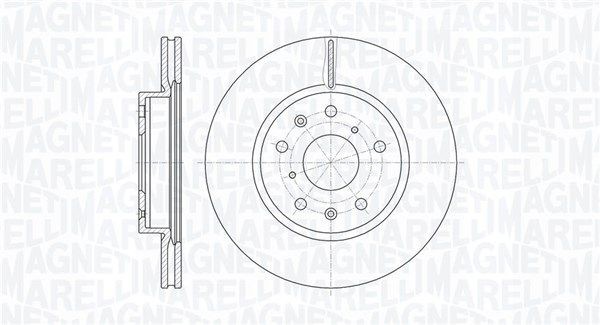 MAGNETI MARELLI 361302040120: Stabdžių diskas Ø: 280mm, vidinis ventiliavimas, Ø: 280mm