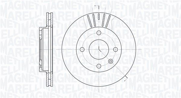 MAGNETI MARELLI 361302040226: Piduriketas Ø: 240mm, sisemine õhutus, Ø: 240mm