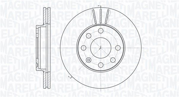 MAGNETI MARELLI 361302040264: Brzdový kotouč R: 236mm, vnitřně větráno, R: 236mm