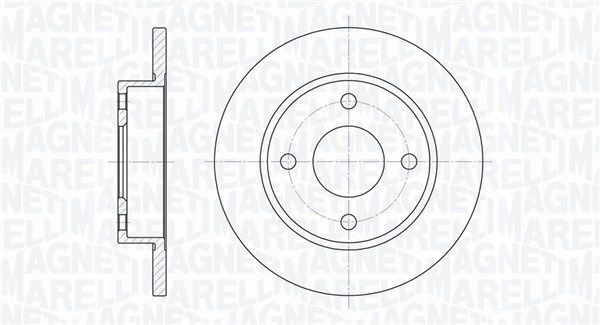 MAGNETI MARELLI 361302040153: Piduriketas Ø: 240mm, täis, Ø: 240mm