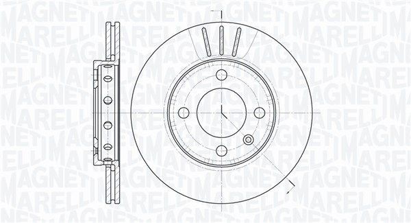 MAGNETI MARELLI 361302040224: Brzdový kotouč R: 239mm, vnitřně větráno, R: 239mm