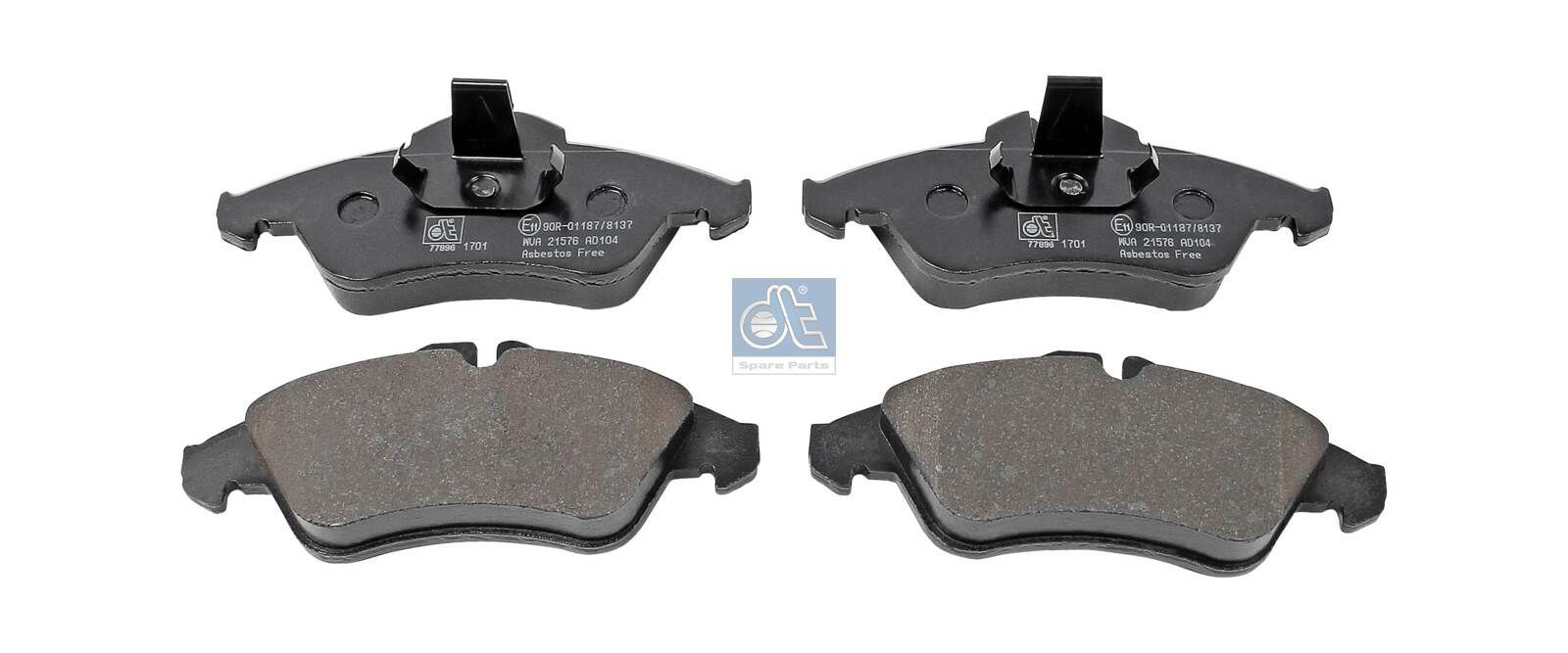 DT Spare Parts 4.91903: Piduriklotsid Esisild