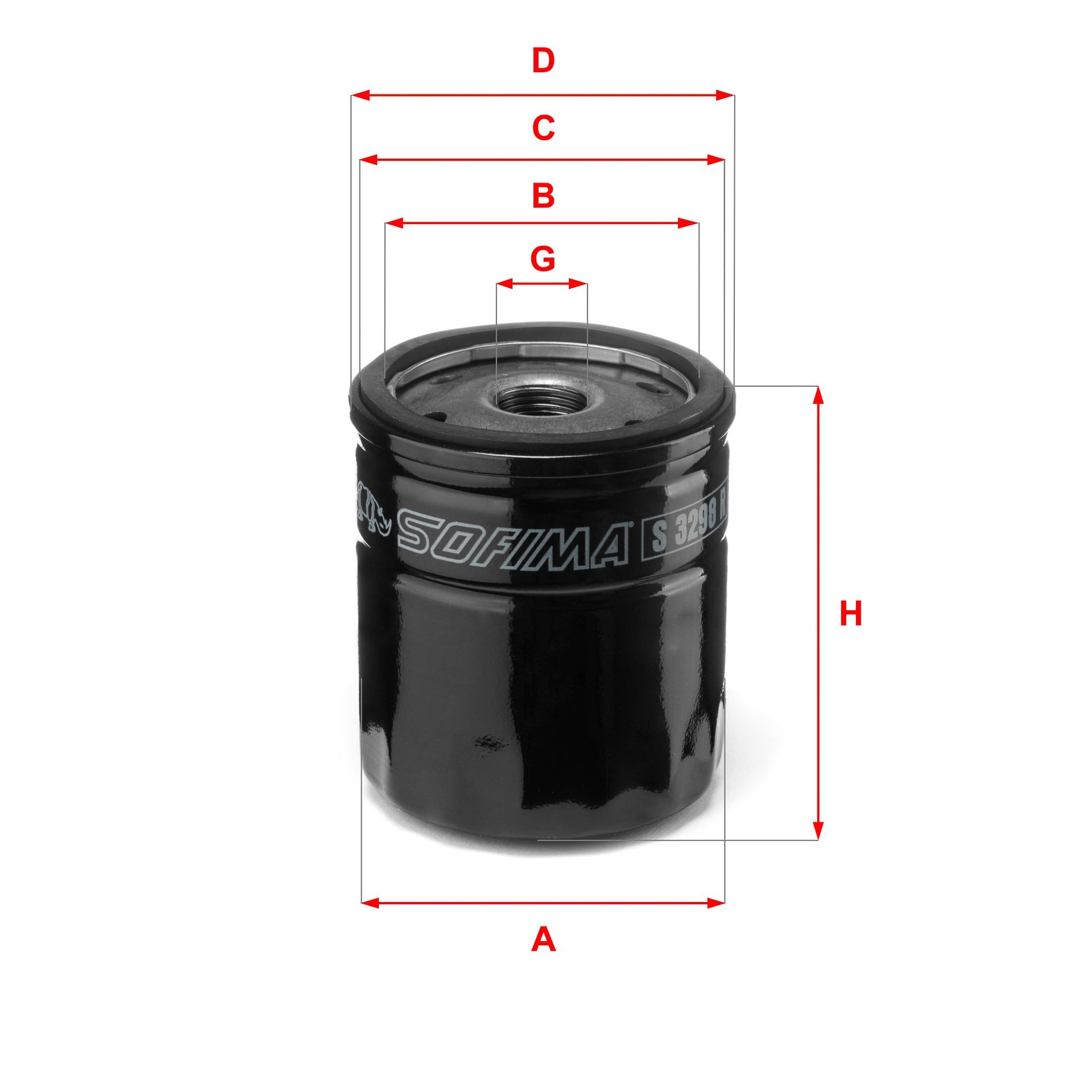 SOFIMA S 3298 R: Filtro olio con una valvola blocco arretramento