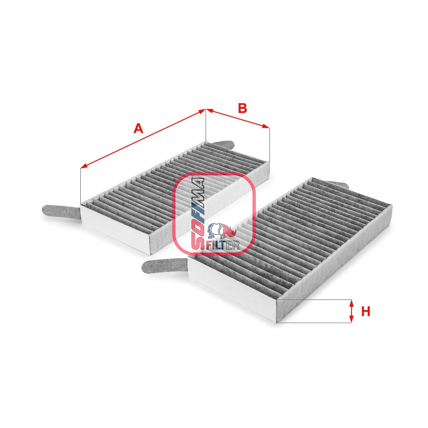 SOFIMA S 4173 CA: Filtru, aer habitaclu Filtru carbon activ