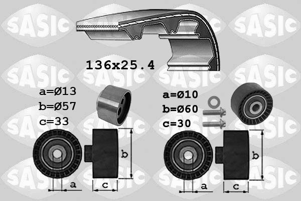 SASIC 1750035: Jogo de correias dentadas