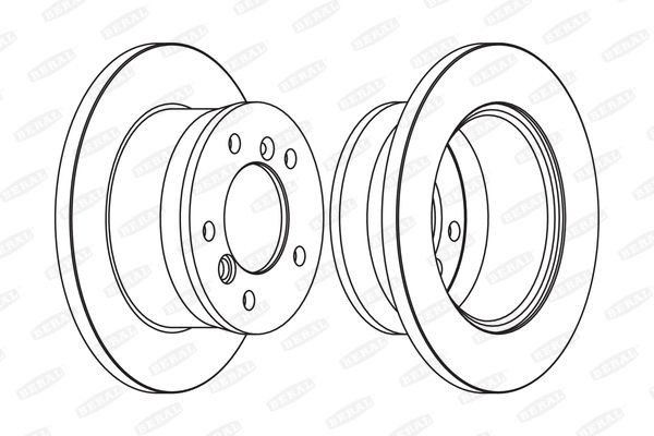 BERAL BCR229A: Piduriketas Ø: 272mm, täis, Ø: 272mm