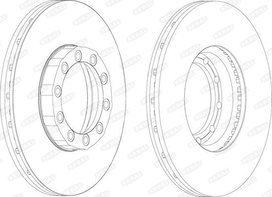 BERAL BCR169A: Disco de freno Ø: 276mm, ventilado, Ø: 276mm