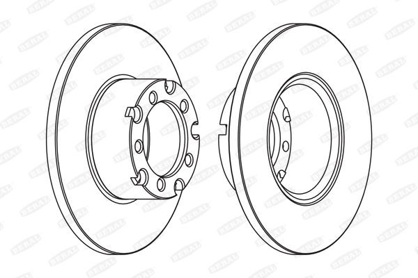 BERAL BCR116A: Piduriketas Ø: 280mm, täis, Ø: 280mm