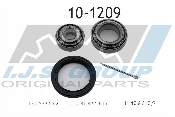 IJS GROUP 10-1209: Zestaw łożysk koła Technology & Quality Oś przednia