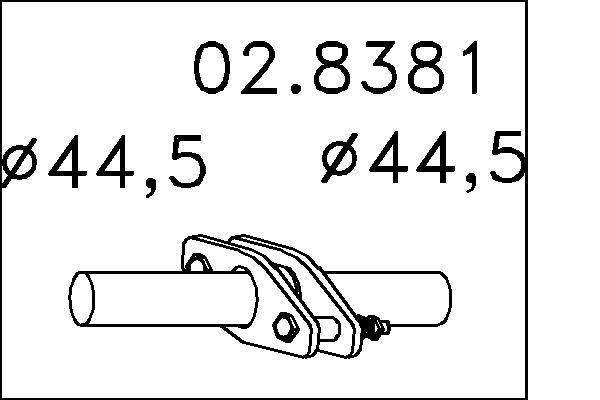 MTS 02.8381: Toruühendus, väljalaskesüsteem