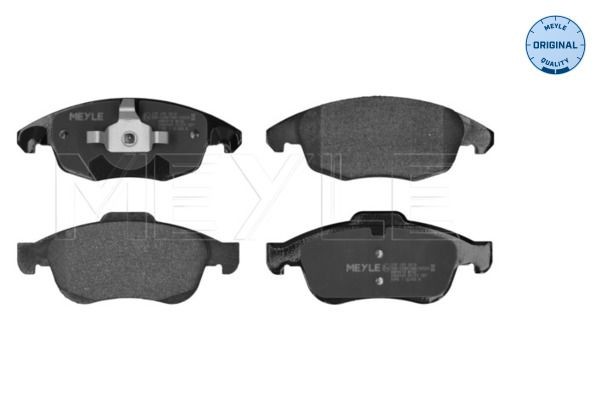 MEYLE 025 245 3818: Kit pastiglie freni Assale anteriore, con lamierino anticigolío, ORIGINAL Quality