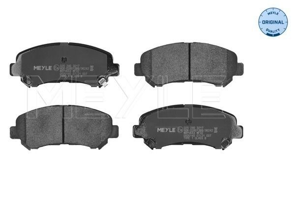 MEYLE 025 246 3217: Kit pastiglie freni Assale anteriore, con lamierino anticigolío, ORIGINAL Quality