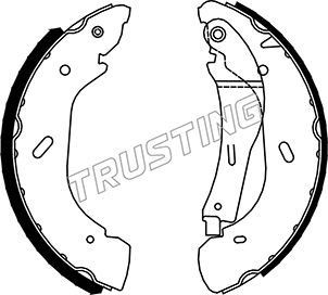 TRUSTING 040.147: Juego de zapatas de frenos