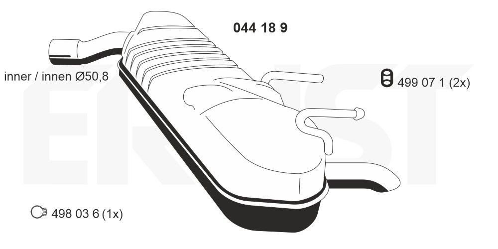 ERNST 044189: Lõppsummuti 920mm