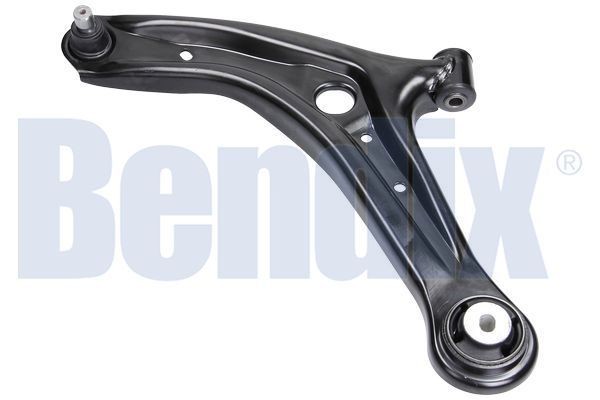 BENDIX 045683B: Neatkarīgās balstiekārtas svira, Riteņa piekare pa kreisi, Priekšējais tilts, Lokšņu tērauds, ar gumijas buksi, ar balst-/virzošo šarnīru