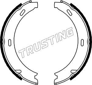 TRUSTING 052.117: Zestaw szczęk hamulcowych, hamulec postojowy