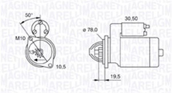 MAGNETI MARELLI 063721158010: Motorino avviamento 1,4KW