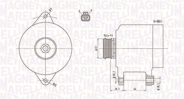 MAGNETI MARELLI 063731409010: Laturi 80A