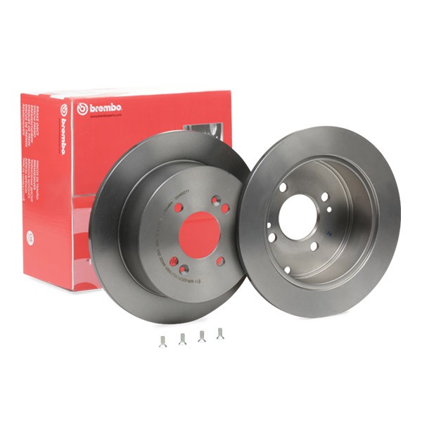 BREMBO 08.A602.11: Disc de frână Ř: 262mm, plin, Ř: 262mm, acoperit (cu un strat protector), cu suruburi COATED DISC LINE