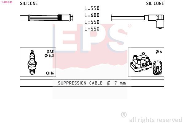 EPS 1.499.246: Süütesüsteemikomplekt Made in Italy - OE Equivalent