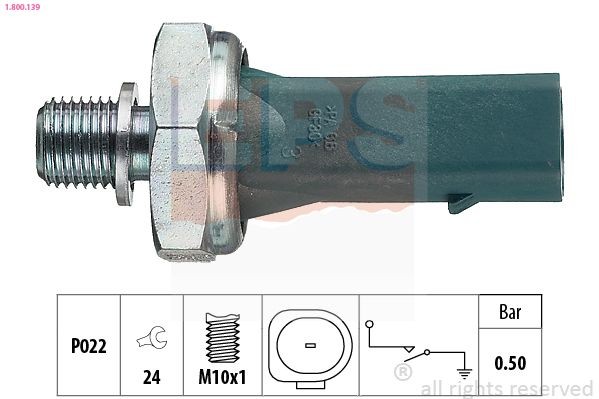 EPS 1.800.139: Olietrykskontakt Made in Italy - OE Equivalent